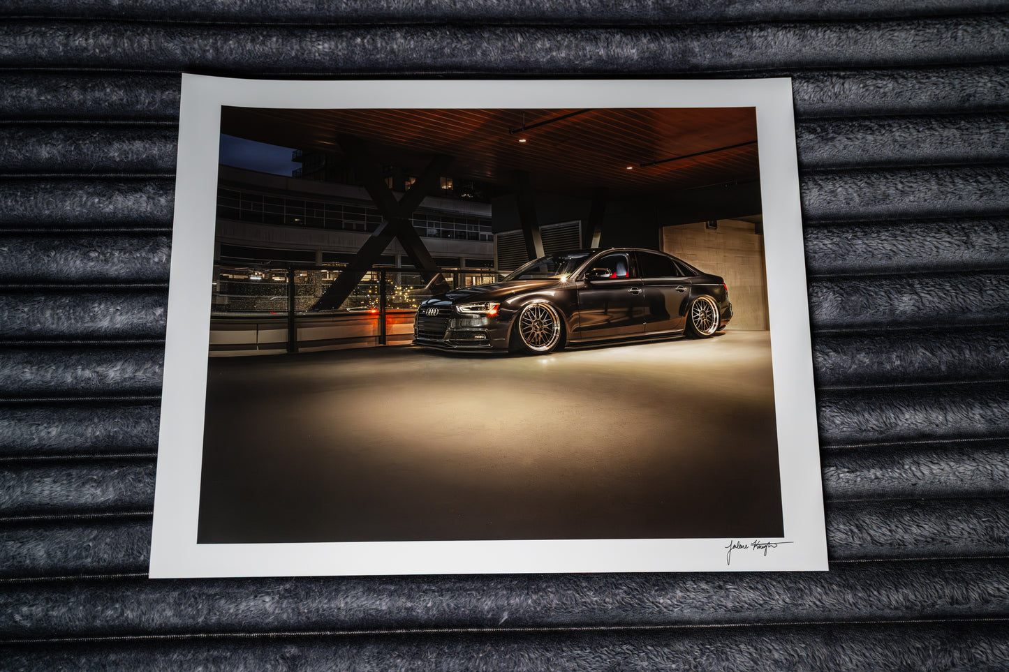 Audi S4 Light Painting - Limited Print